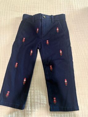 Janie & Jack Nutcracker Embroidered Kids Pants